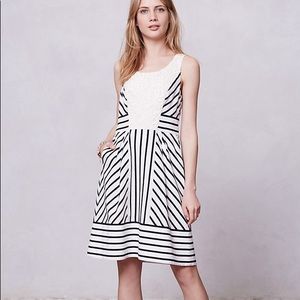 Maeve Striped Chessia Dress
